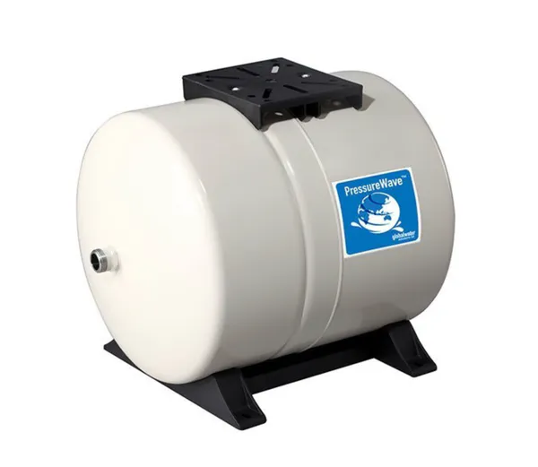 Hovedbilde Trykktank 100 liter liggende med fot og brakett til pumpe